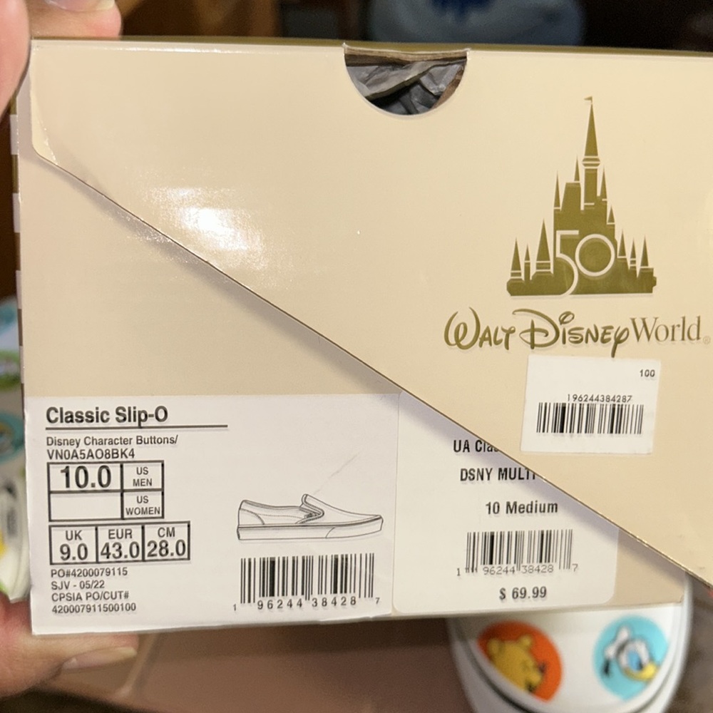 NWT Mickey Mouse and Friends Sneakers for Adults by Vans – Walt Disney World - Picture 11 of 11